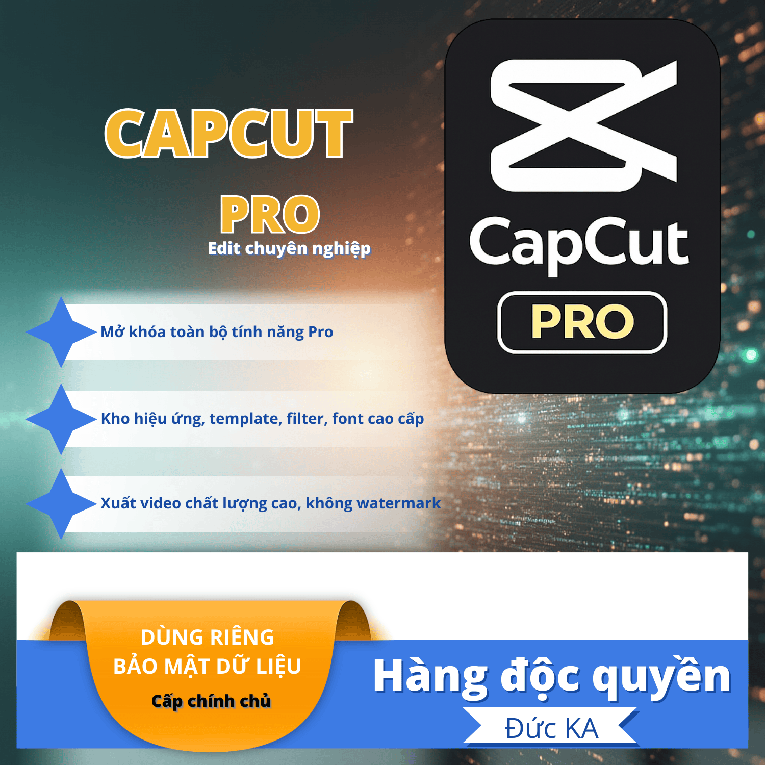 Capcut Pro giá rẻ